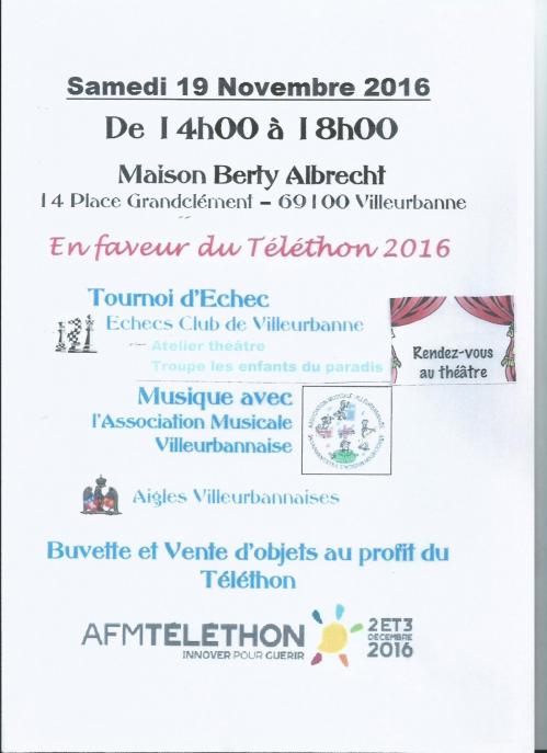 Affiche telethon 2016